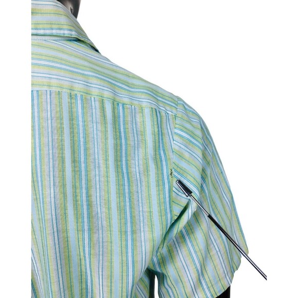 Vintage 50s 60s Penneys Towncraft Striped Penn Prest Rockabilly Shirt - Picture 9 of 10